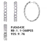 Sterling Silver Semi Mount Earrings Setting Round RD 1.1mm - Syzjewelry